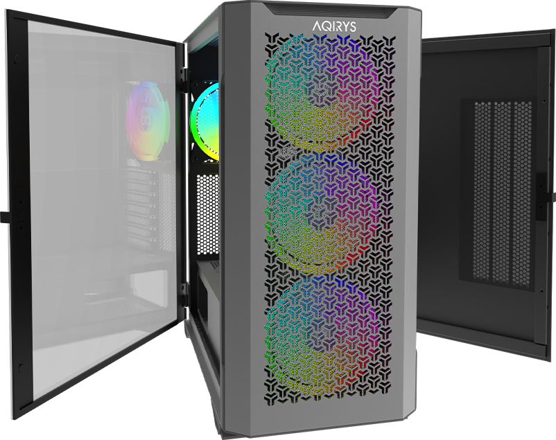 Carcasa AQIRYS Aquilla, Mid-Tower, fara sursa, E-ATX, Black 4 Carcasa AQIRYS Aquilla, Mid-Tower, fara sursa, E-ATX, Black - imagine 4