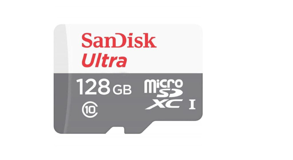 Card de memorie SanDisk Ultra microSDXC, 128GB, 100MB/s Class 10 UHS-I