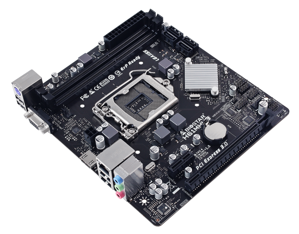 Placa de Baza BIOSTAR H61MV3 7.0 LGA 1155, 2x DDR3, 1x VGA 1x HDMI, 1x PCIE 2.0 x1 1x PCIE 3.0 x16, 4x SATA II 3GB/s, mATX