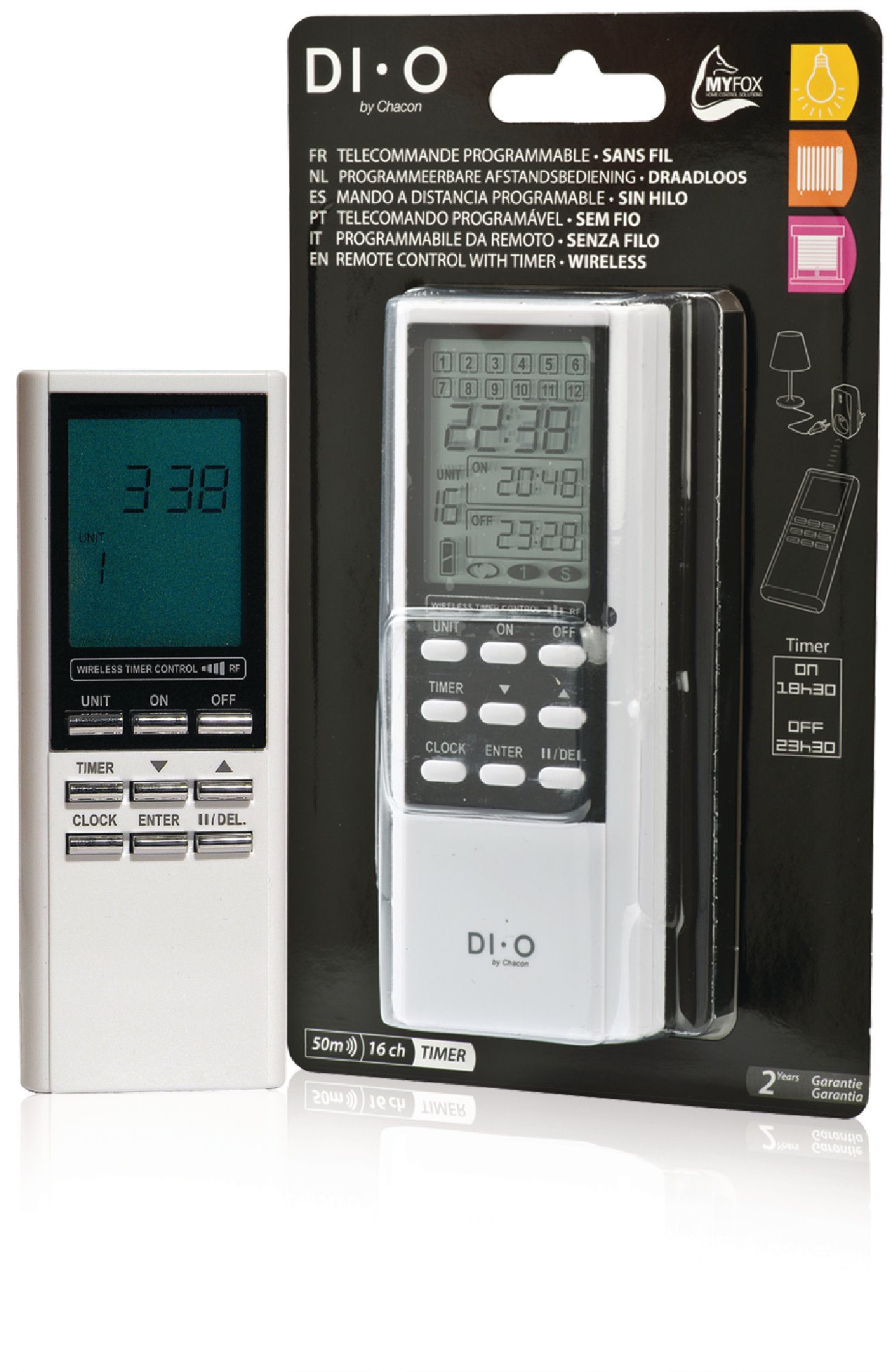 Telecomanda pentru corpuri de iluminat, Chacon, Dio Connected Home, Raza 50 m, Alb 2 Telecomanda pentru corpuri de iluminat, Chacon, Dio Connected Home, Raza 50 m, Alb - imagine 2