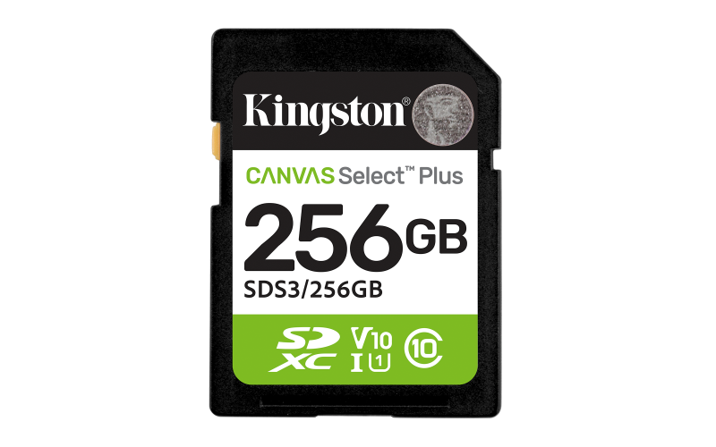Card de Memorie SDXC Kingston, 256GB, Select Plus, Clasa 10 UHS-I Performance