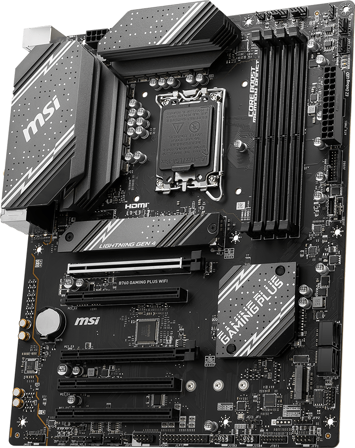 Placa de baza MSI B760 GAMING PLUS WIFI, Socket 1700 3 Placa de baza MSI B760 GAMING PLUS WIFI, Socket 1700 - imagine 3