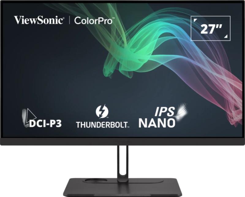 Monitor LED IPS ViewSonic VP2776T-4K 27″, 4K UHD (3840×2160), 60Hz, 5ms, HDR400, 98% DCI-P3, 100% sRGB, USB Type-C, Thunderbolt 4, Ethernet, 2x HDMI, DisplayPort, negru