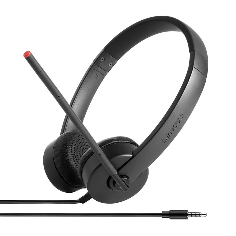 Casti stereo Lenovo Essential cu microfon 4XD0K25030, Negru