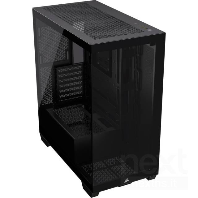 Carcasa Corsair 3500X Tempered Glass Mid-Tower, reverse connection compatible, negru