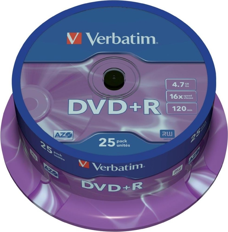 Disc DVD-R, Verbatim, AZO, 4,7 GB, 16x