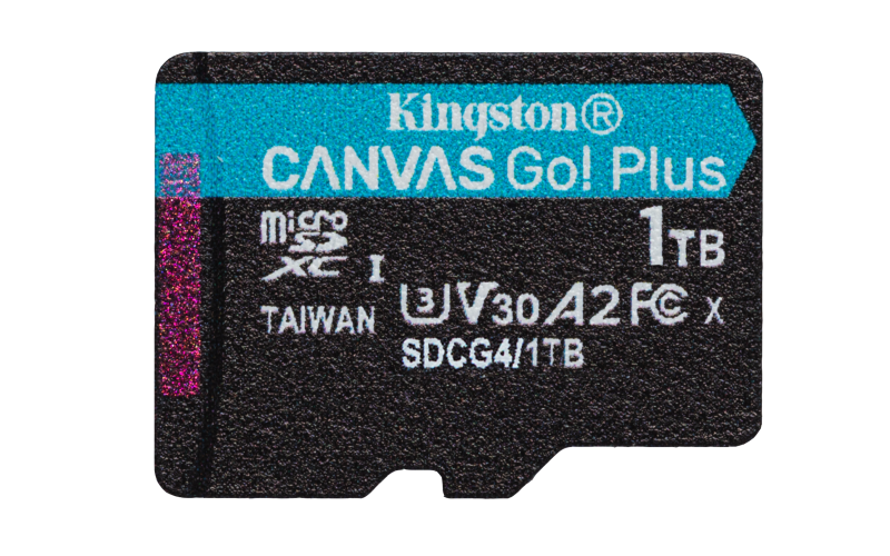 Card de memorie Kingston CanvasGo! Plus, 1TB, microSDXC, UHS-I U3, Clasa 10