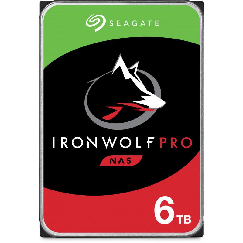 HDD NAS SEAGATE IronWolf Pro 6TB CMR 3.5″, 256MB, 7200RPM, SATA, Rescue Services 3 ani, TBW: 550