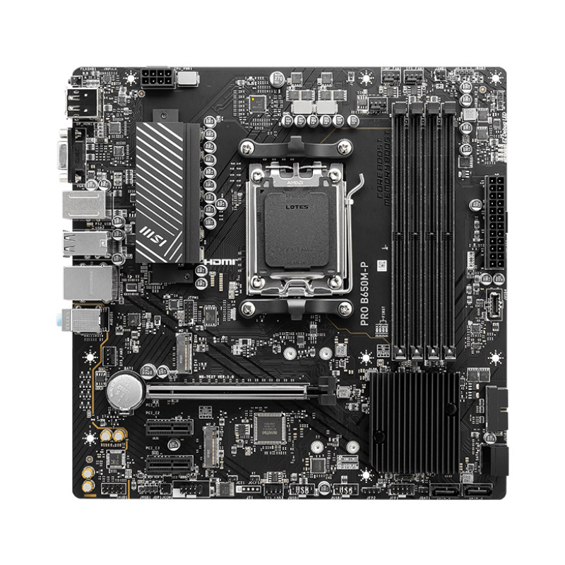 Placa de baza MSI PRO B650M-P, AMD B650, Socket AM5, mATX