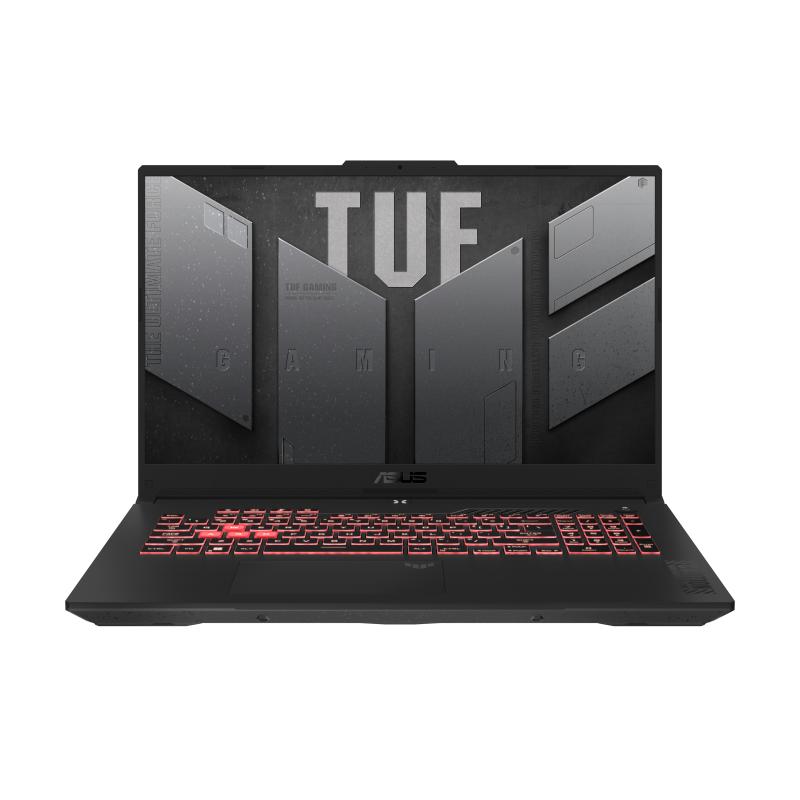 Laptop Gaming ASUS TUF A17 FA707NUG-HX156, AMD Ryzen 7 7445HS, 17.3 inch, RAM 16GB, SSD 512GB, nVidia GeForce RTX 4050 6GB, No OS, Mecha Gray