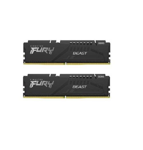 Memorie Kingston FURY Beast Black 32GB(2x16GB) DDR5, 5200MT/s, CL40