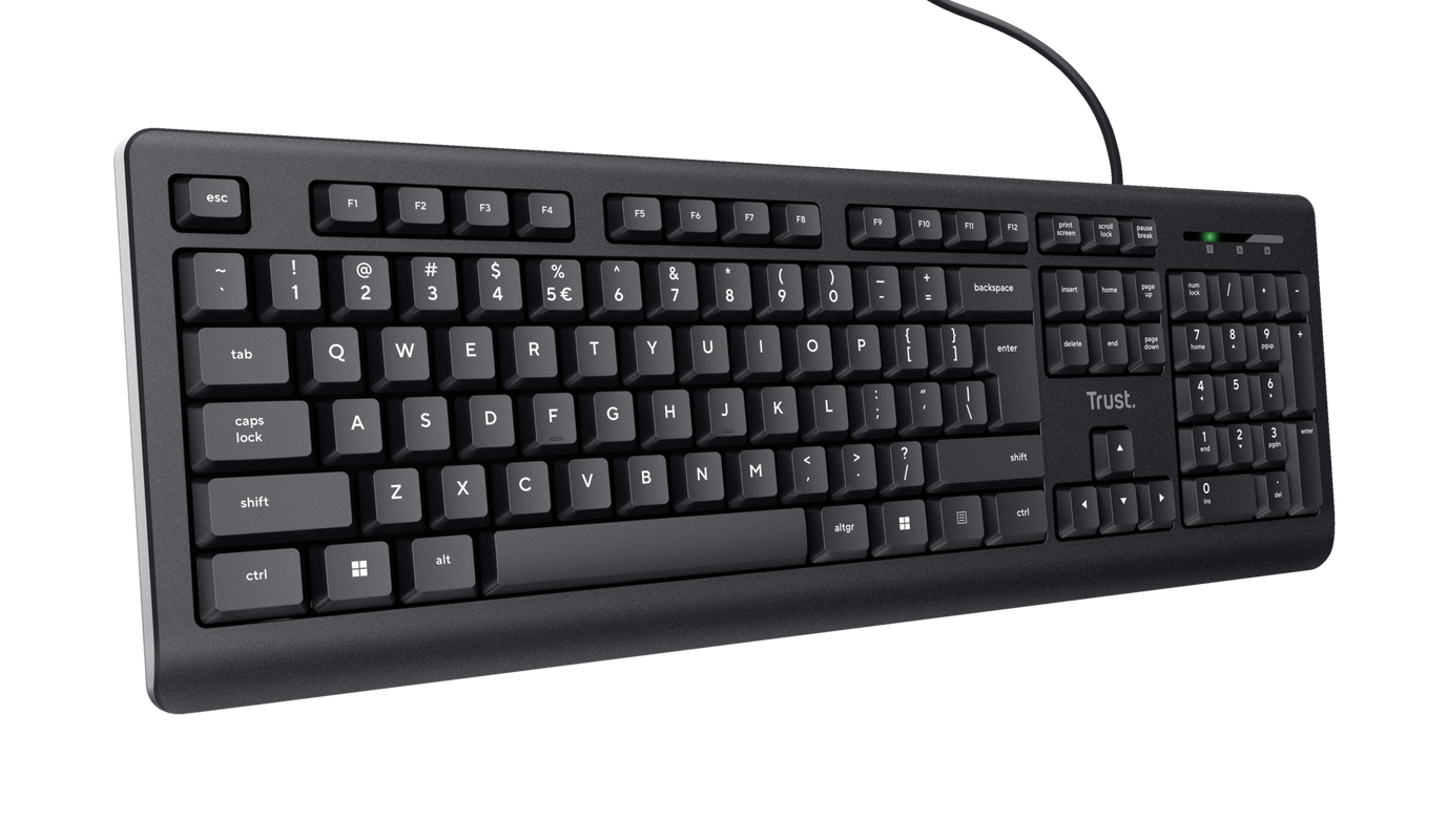 Tastatura cu fir Trust Basic, cablu 1.8m, USB-A, Negru 1 Tastatura cu fir Trust Basic, cablu 1.8m, USB-A, Negru