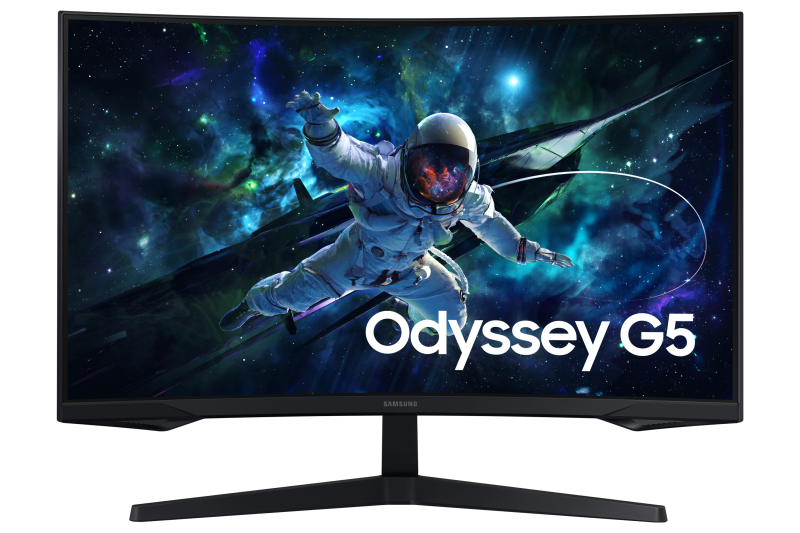 Monitor Gaming Curbat LED VA Samsung Odyssey G5 32″, QHD (2560×1440), 165Hz, 1ms, AMD FreeSync™, HDR10, 1000R, HDMI, Display Port, Jack, negru