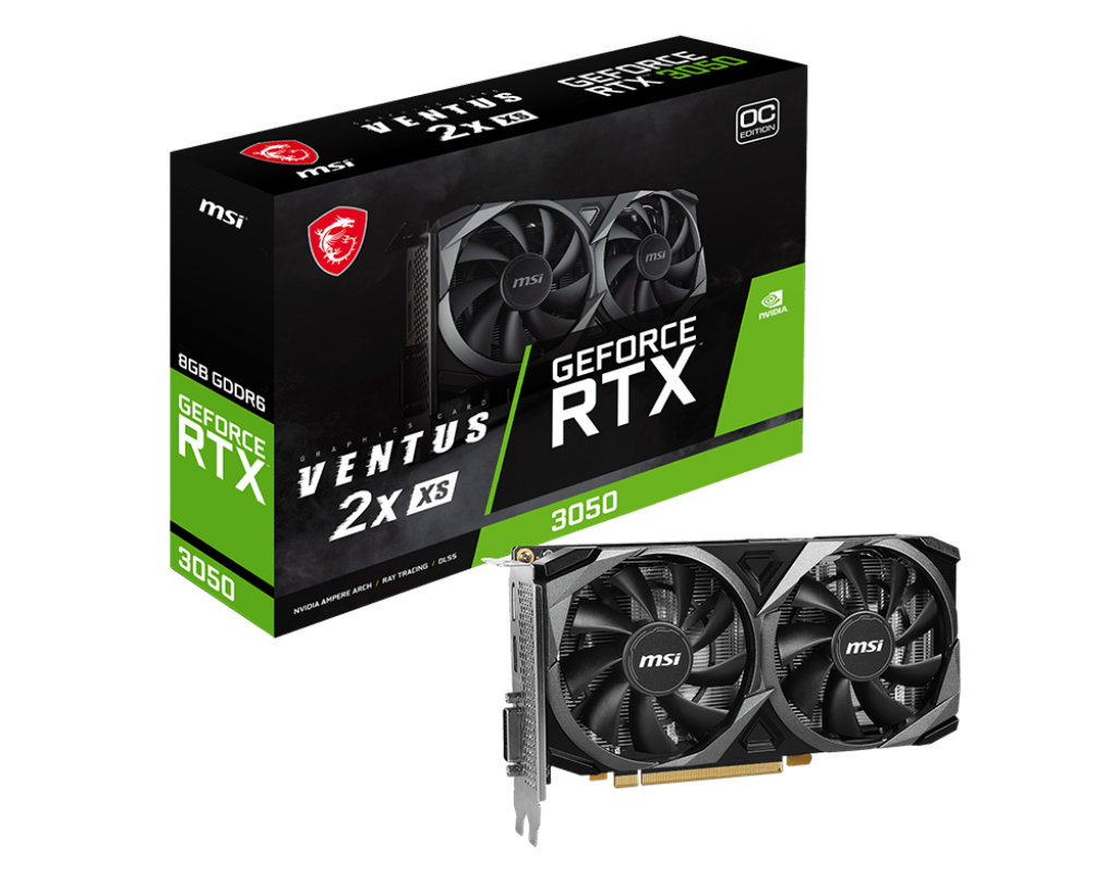 Placa video MSI GeForce RTX 3050 VENTUS 2X XS 8G OC, 8GB GDDR6, 128-bit