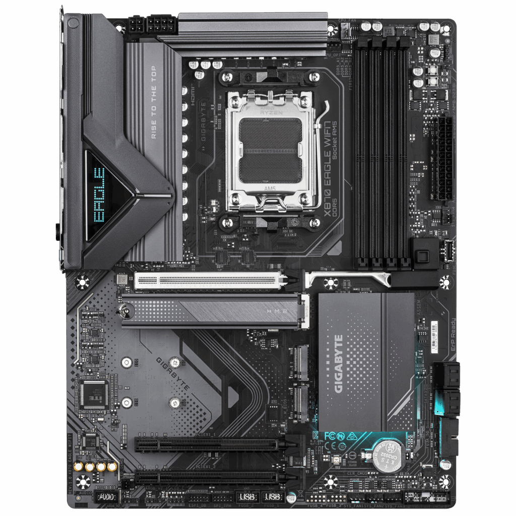 Placa de baza GIGABYTE X870 EAGLE WIFI7, AM5, DDR5, BT, ATX, Negru