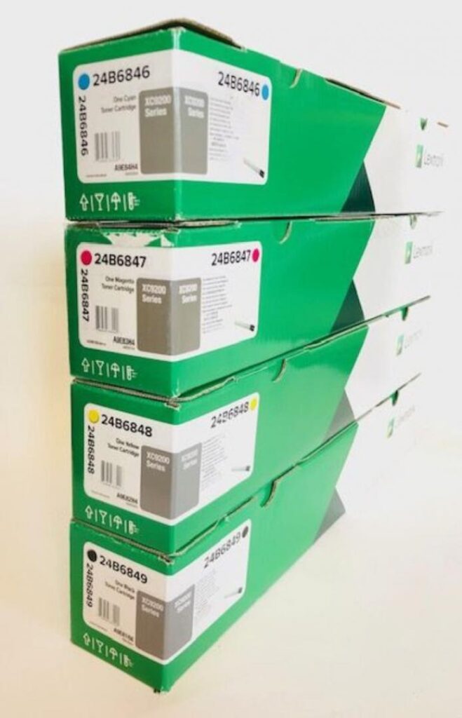Toner Lexmark 24B6846, Azur