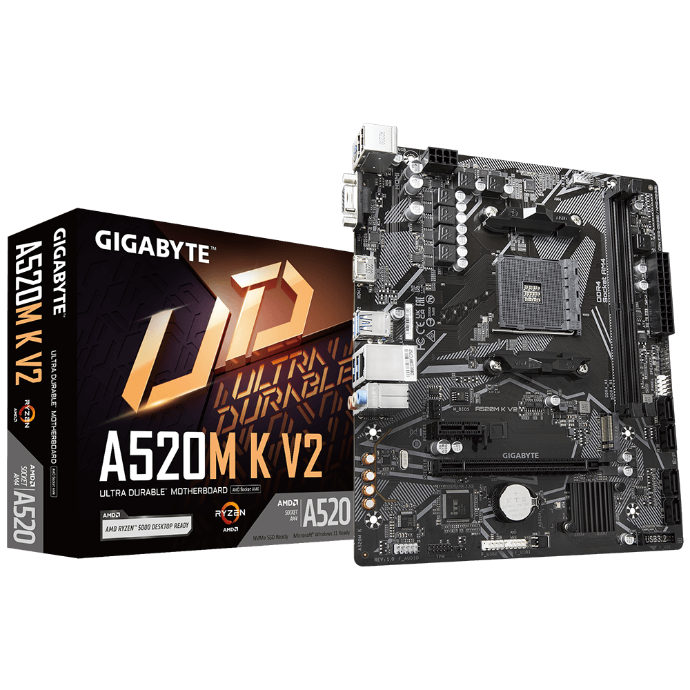 Placa de baza GIGABYTE A520M K V2, Socket AM4