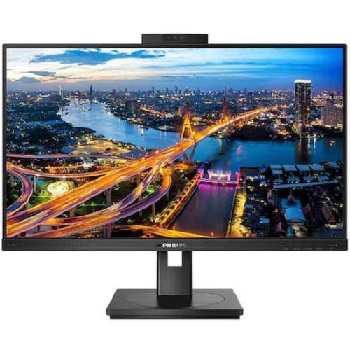 Monitor LED IPS Philips 23.8″, Full HD (1920×1080), 75Hz, 4ms, Adaptive Sync, HDMI, Display Port, DVI, VGA, USB, Webcam, Pivot, negru