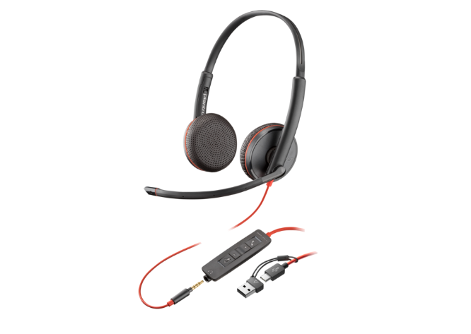 Poly BW 3225 USB-C HS +3.5mmP +USB-C/A