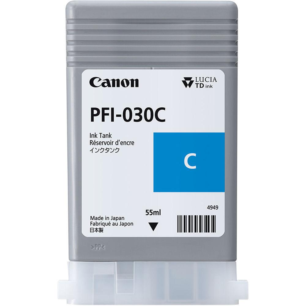 Cartus cerneala Canon PFI-030C Cyan 55 ml pentru TM-240 / TM-340