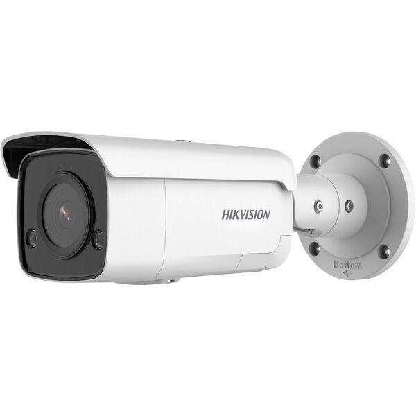 Camera de supraveghere Hikvision Network Pro Series with AcuSense DS-2CD2T46G2ISUSLC 2.8mm AcuSense Strobe Light and Audible Warning Fixed Bullet Network Camera, 4MP, 2688×1520