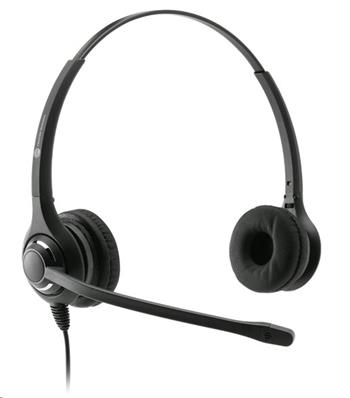 JPL 611-PB dual earpiece headset with QD connector