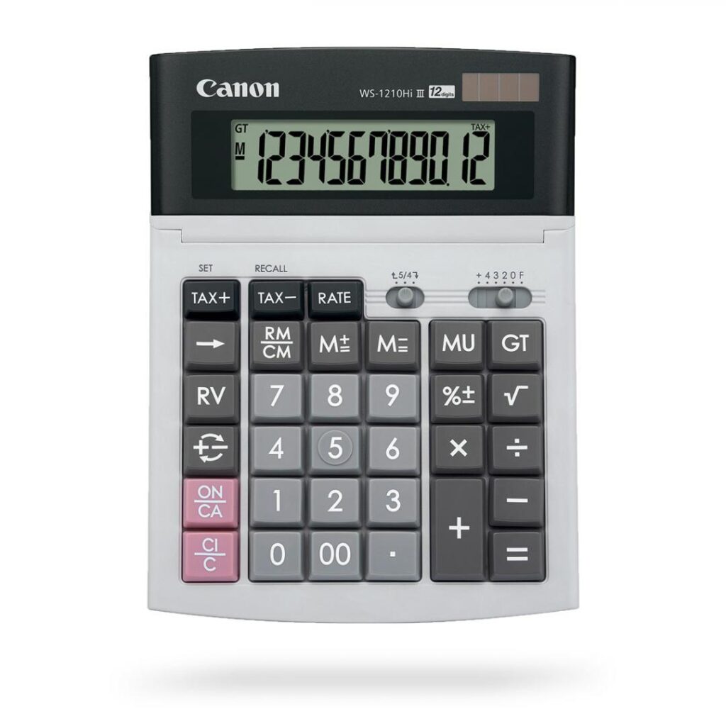 Calculator de birou Canon WS1210T, 12 Digit
