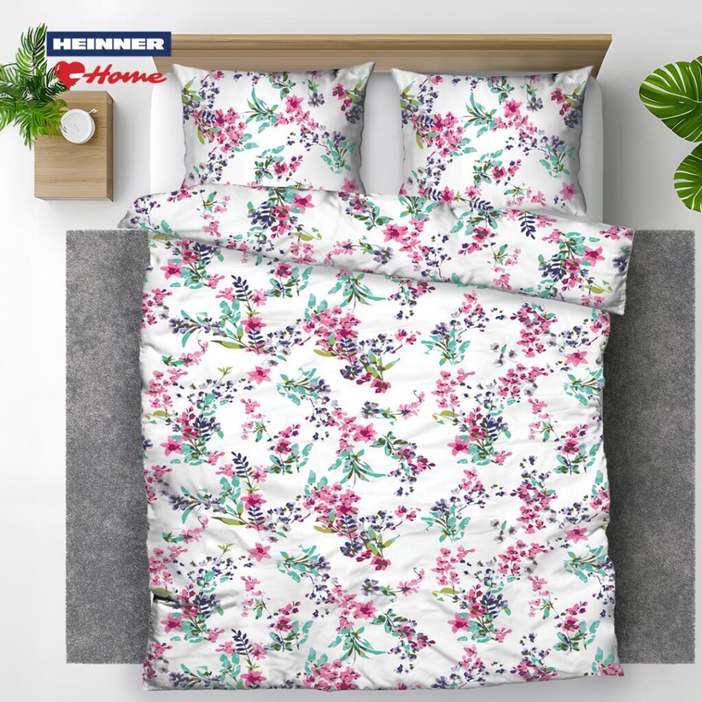 Set de pat king size bumbac,144TC,Sakura