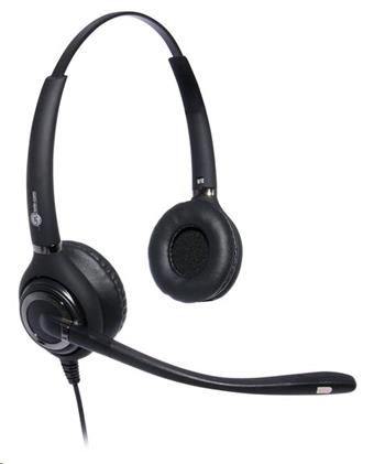 JPL 502S-PB dual earpiece headset with QD connector