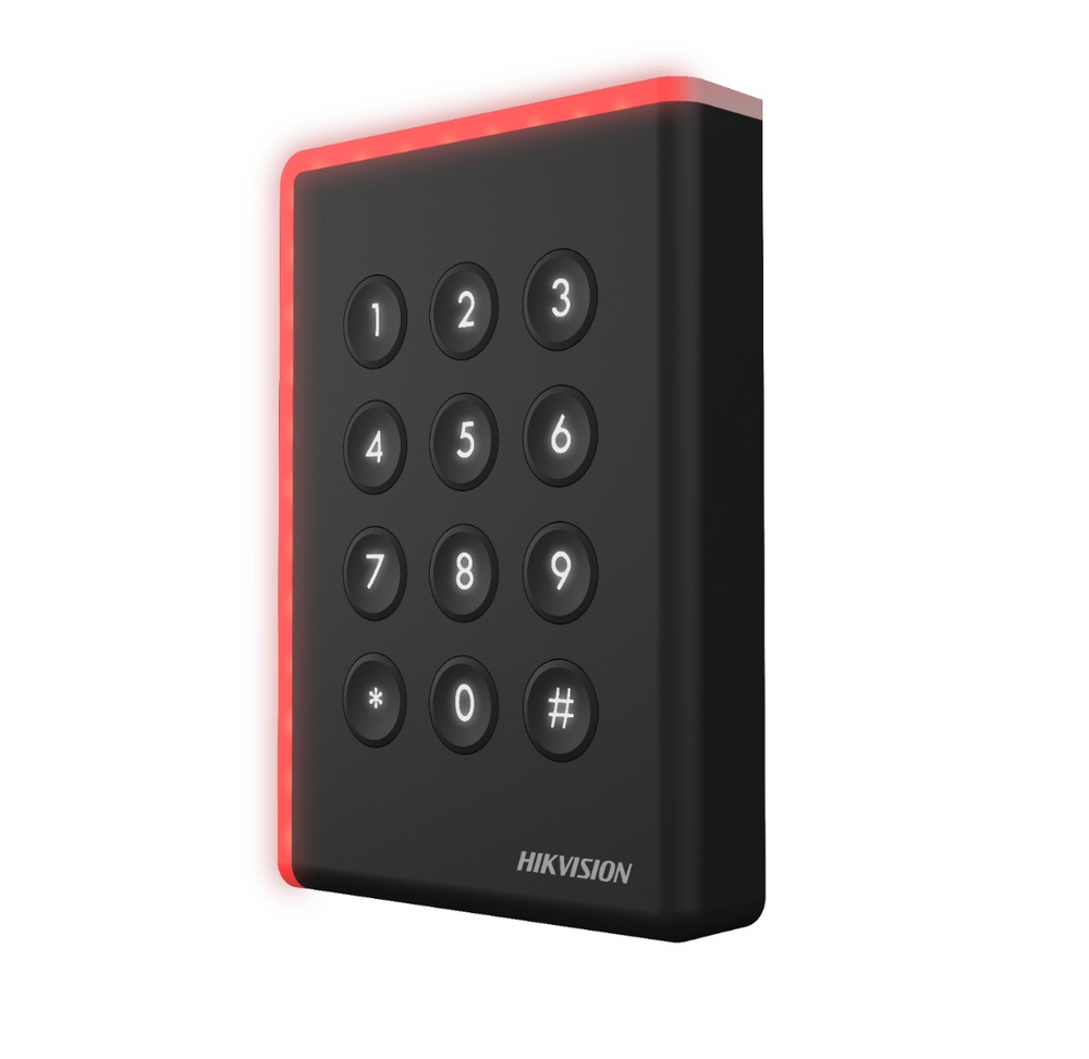 Cititor card cu tastatura Hikvision DS-K1108AMK, citeste carduri Mifare 13.56 2 Cititor card cu tastatura Hikvision DS-K1108AMK, citeste carduri Mifare 13.56 - imagine 2