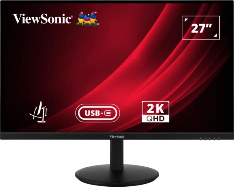 Monitor LED IPS ViewSonic VG2709-2K-MHDU-2 27″, QHD (2560×1440), 100Hz, 4ms, Boxe 2.5W x2, USB Type-C Hub USB, HDMI, DisplayPort, Pivot, negru