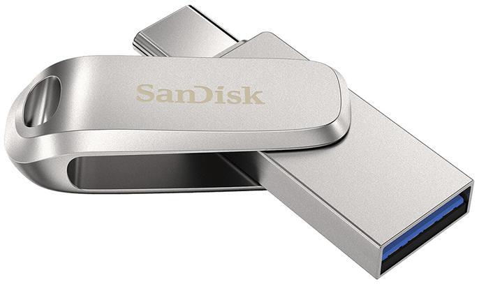 Memorie USB Sandisk Ultra® Luxe Dual Drive 128GB, USB 3.1/USB Type-C, Metal