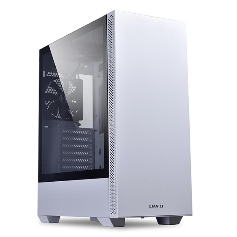 Carcasa PC, Lian Li, Midi Tower, Metal/Sticla, Alb/Negru