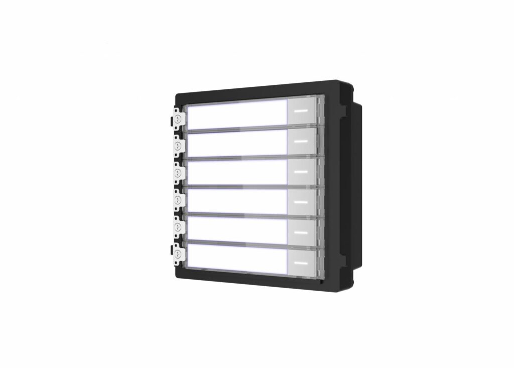 Modul de extensie videinterfon cu sase butoane de apelare Hikvision