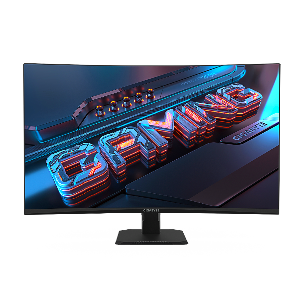 Monitor Gaming Gigabyte GS32QC, 31.5″, VA, QHD, 2560 x 1440, HDMI, DisplayPort, 170Hz, 1 ms, curbat, Negru