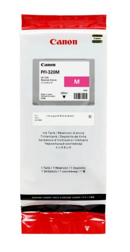 Cartus cerneala Canon PFI-320 Magenta 300ml pentru TM-200, TM-300