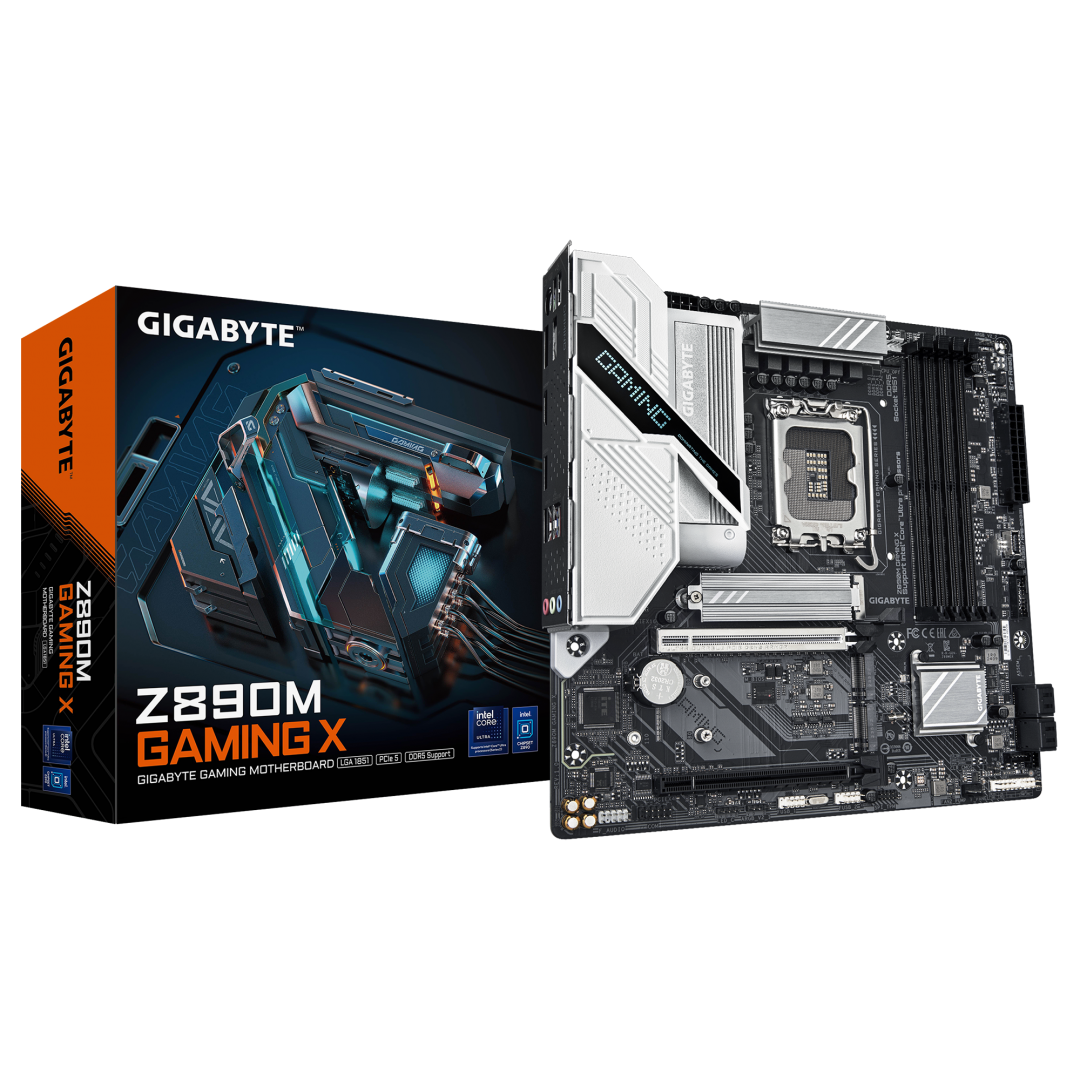 Placa de baza GIGABYTE Z890M GAMING X, LGA1851, DDR5, Micro ATX, Negru/Gri 1 Placa de baza GIGABYTE Z890M GAMING X, LGA1851, DDR5, Micro ATX, Negru/Gri