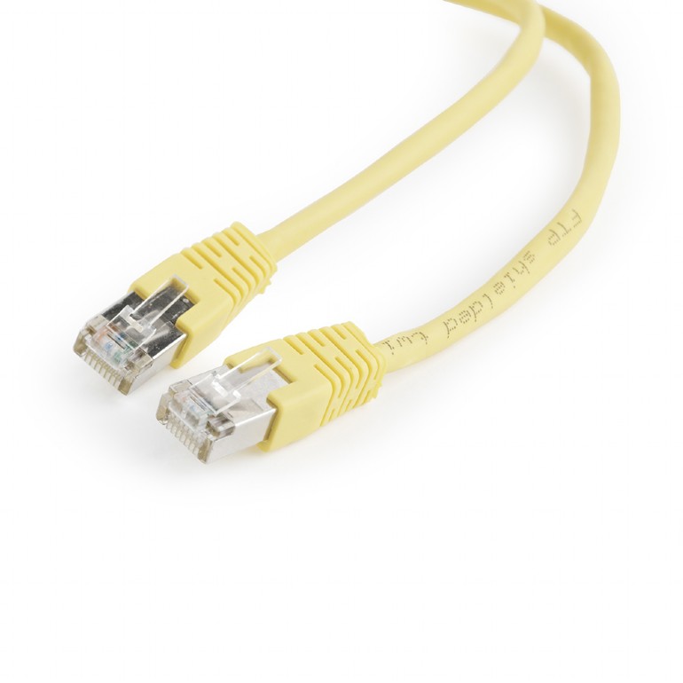 PATCH CORD FTP GEMBIRD Cat5e, cupru-aluminiu, 0.5 m, galben, AWG26, ecranat „PP22-0.5M/Y”