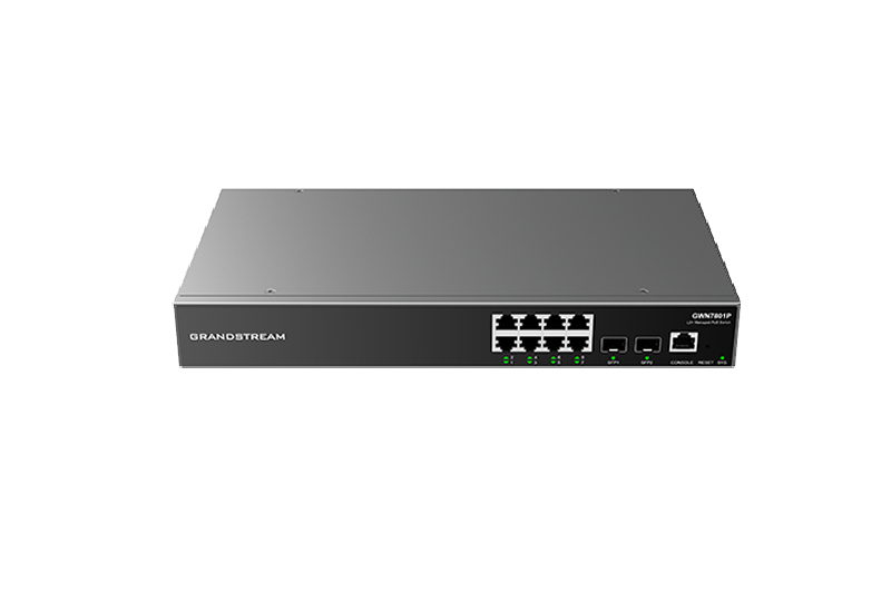 Switch de retea gestionat, Grandstream, GWN7801, Enterprise, 8 porturi Gigabit L2+/2 porturi SFP Gigabit 2 Switch de retea gestionat, Grandstream, GWN7801, Enterprise, 8 porturi Gigabit L2+/2 porturi SFP Gigabit - imagine 2