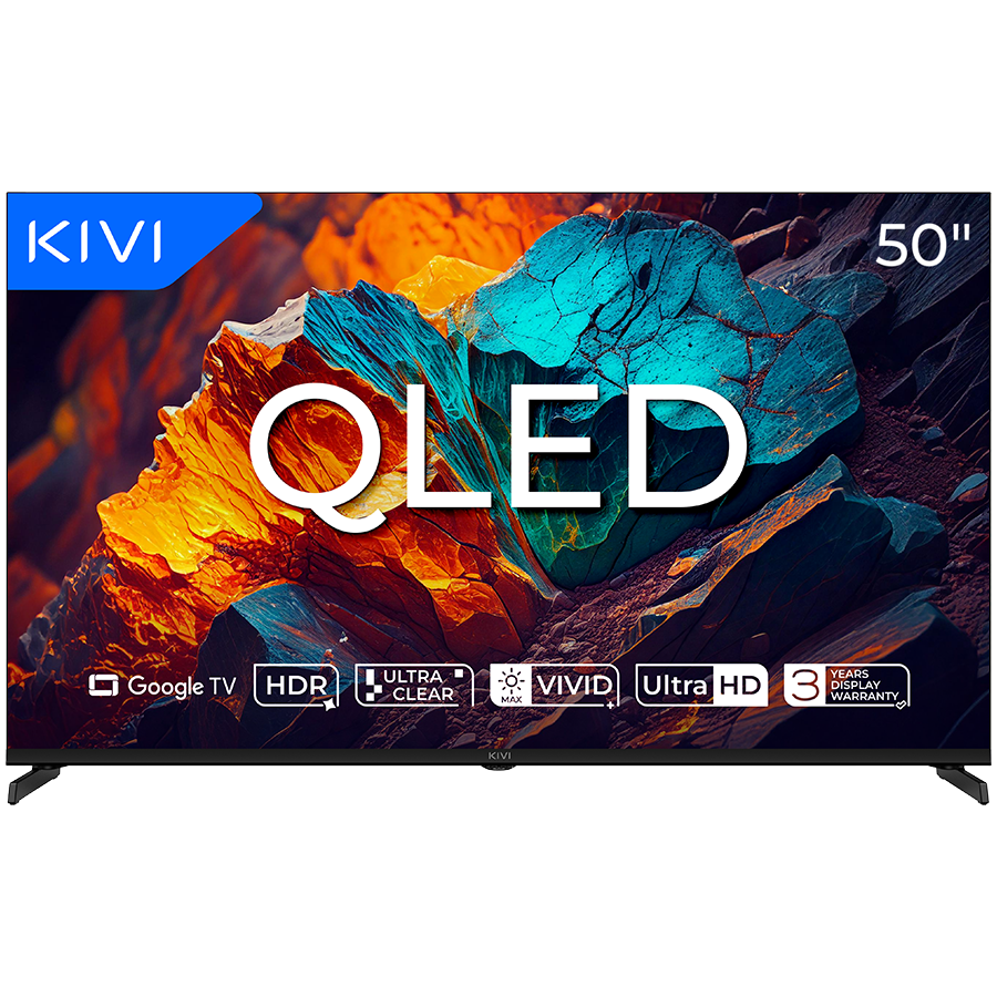 Televizor QLED Kivi 127 cm 50″ 50U720QB, Ultra Hd 4K, Smart TV, WIFi, CI