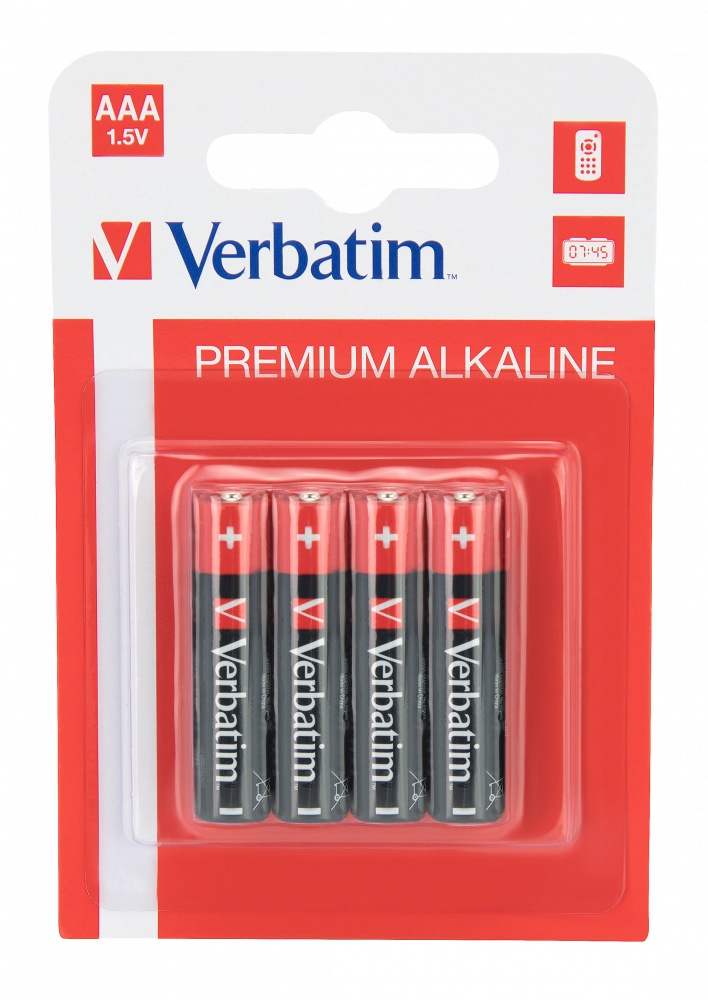 Verbatim – Set 4 baterii alcaline AAA