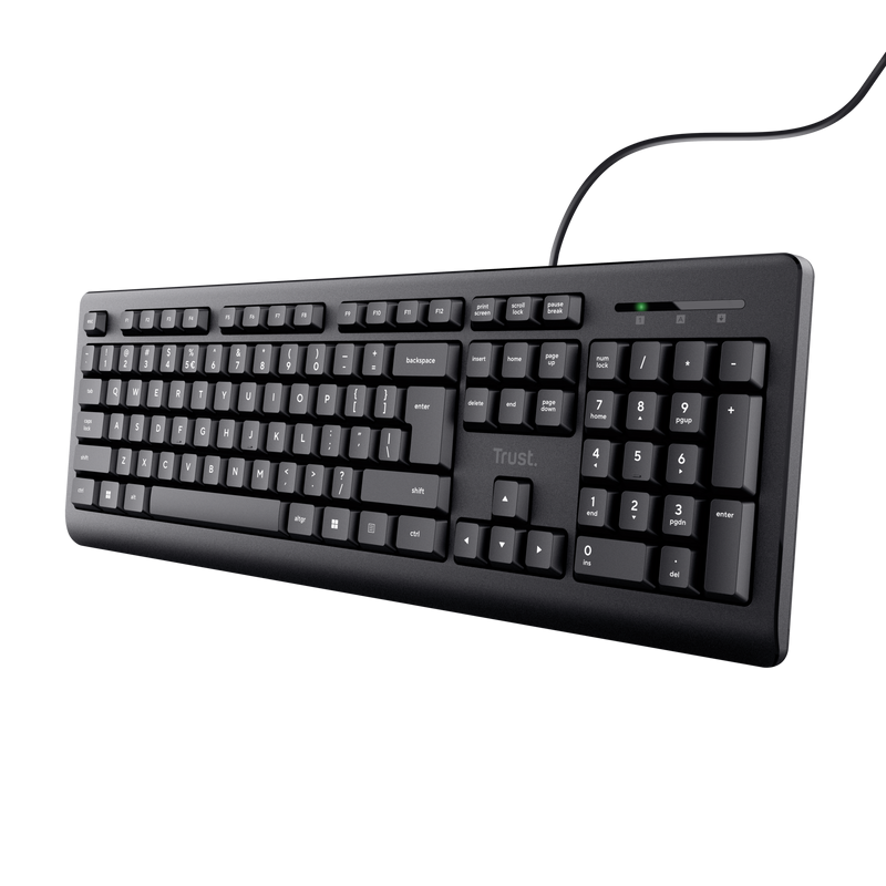 Tastatura cu fir Trust Basic, cablu 1.8m, USB-A, Negru 2 Tastatura cu fir Trust Basic, cablu 1.8m, USB-A, Negru - imagine 2