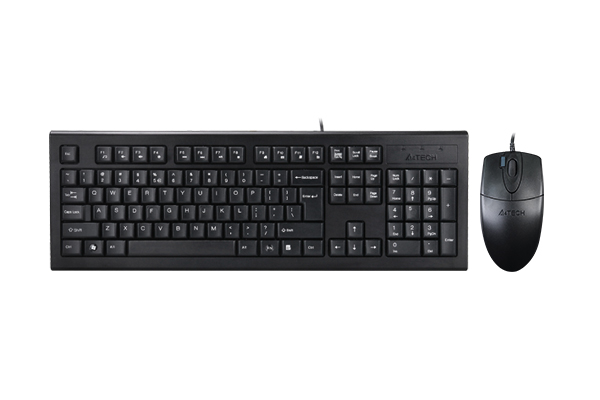 Kit A4tech KR-8520D tastatura KR-85 + mouse optic OP-620D, negru
