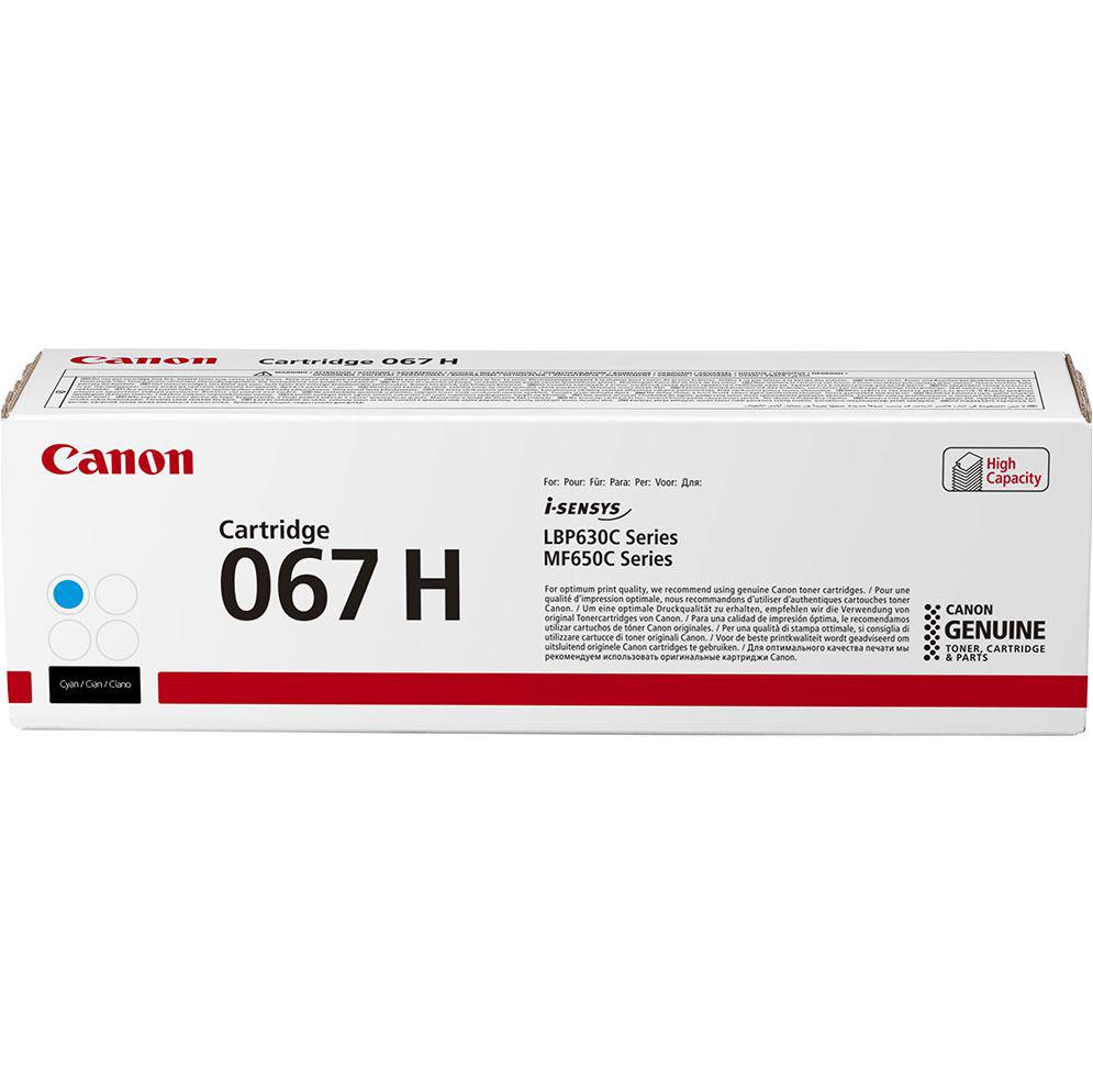 Toner imprimanta laser Canon, 067H, compatibil cu I-SENSYS LBP630C/MF650C, cyan