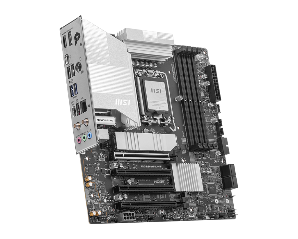 Placa de baza MSI PRO B860M-A WIFI, mATX, Wi-Fi, performanta excelenta 2 Placa de baza MSI PRO B860M-A WIFI, mATX, Wi-Fi, performanta excelenta - imagine 2