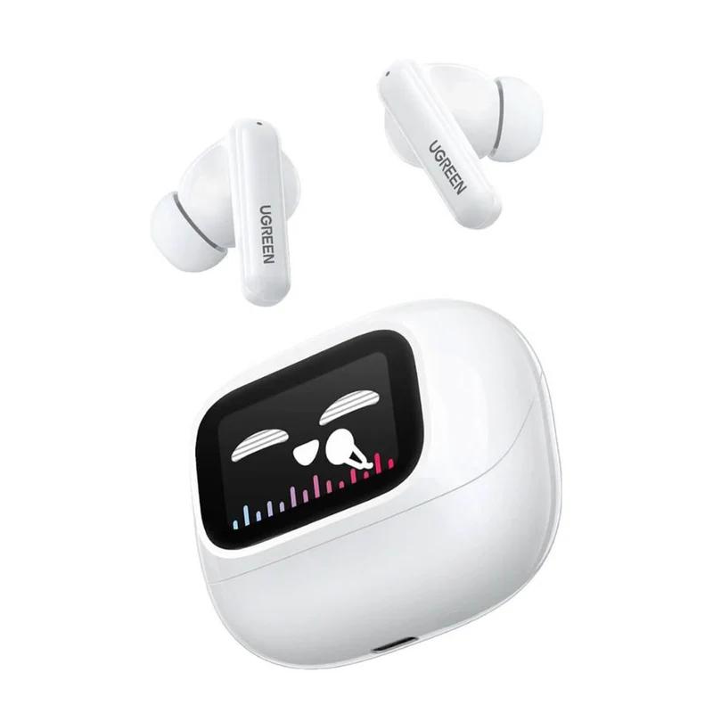 Casti Wireless EchoBuds HiTune T6 Magic, 10mm, Bluetooth 5.4, alb