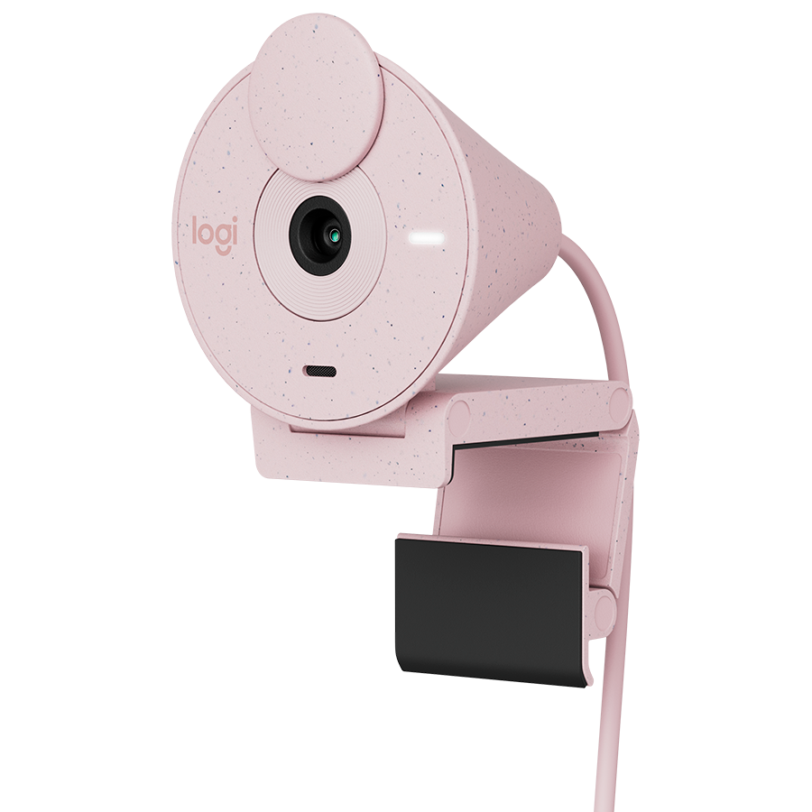 Camera web Logitech Brio 300, Full HD 1080p, RightLight 2, 70 FoV, USB-C, Privacy - Rose 2 Camera web Logitech Brio 300, Full HD 1080p, RightLight 2, 70 FoV, USB-C, Privacy - Rose - imagine 2