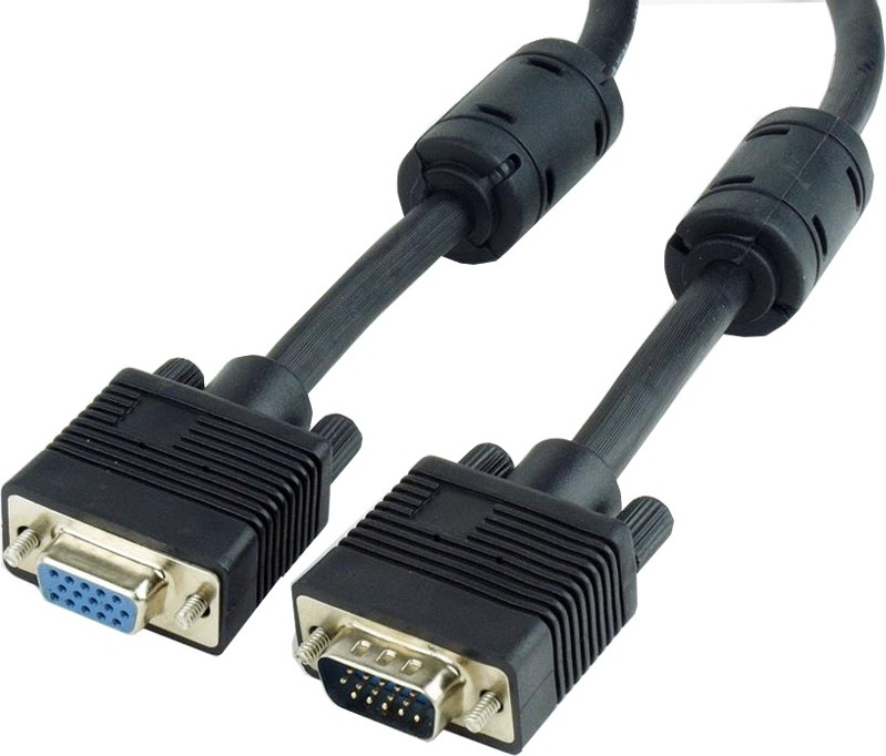 Cablu video Gembird VGA (T) la VGA (M), 3m, dublu ecranat, negru, CC-PPVGAX-10-B