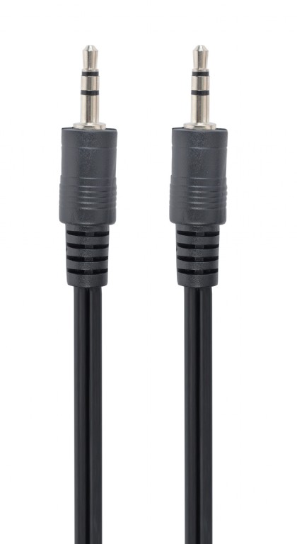 Cablu audio stereo, Cablexpert 09203, cu conector jack 3.5mm tata la jack 3.5mm tata, lungime 200cm, negru Negru