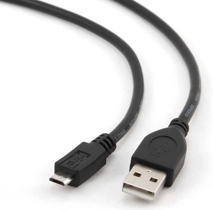 Cablu alimentare si date Gembird, USB 2.0 (T) la Micro-USB 2.0 (T), 0.5m, Negru, CCP-mUSB2-AMBM-0.5M